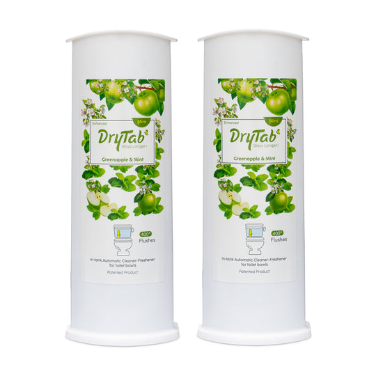 Mini DryTab Combo Greenapple with Mint🍏🍏 Automatic Toilet Bowl Cleaner-Freshener