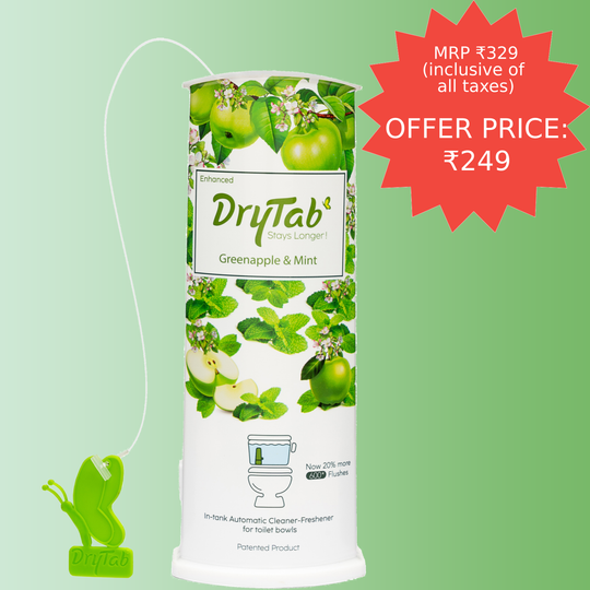 DryTab Greenapple with Mint🍏 Automatic Toilet Bowl Cleaner-Freshener