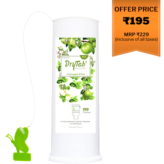 Mini DryTab Greenapple with Mint🍏 Automatic Toilet Bowl Cleaner-Freshener