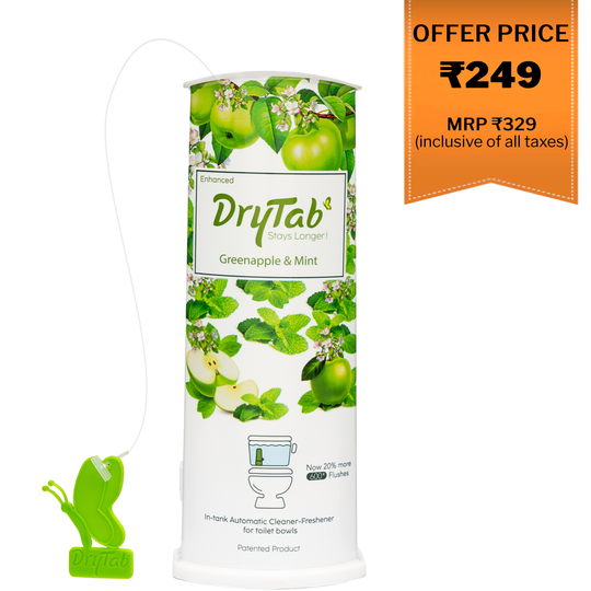 DryTab Greenapple with Mint🍏 Automatic Toilet Bowl Cleaner-Freshener