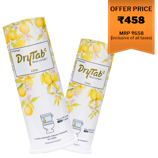 DryTab Combo Lime 🍋🍋 Automatic Toilet Bowl Cleaner-Freshener