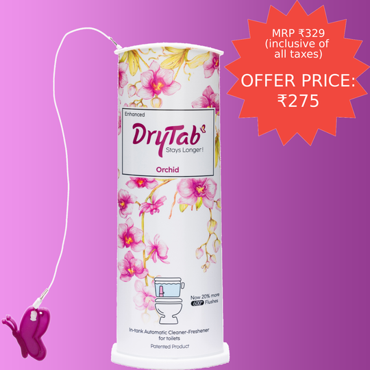 DryTab Orchid 🌸 Automatic Toilet Bowl Cleaner-Freshener