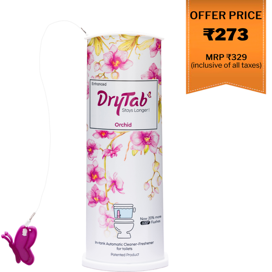 DryTab Orchid 🌸 Automatic Toilet Bowl Cleaner-Freshener