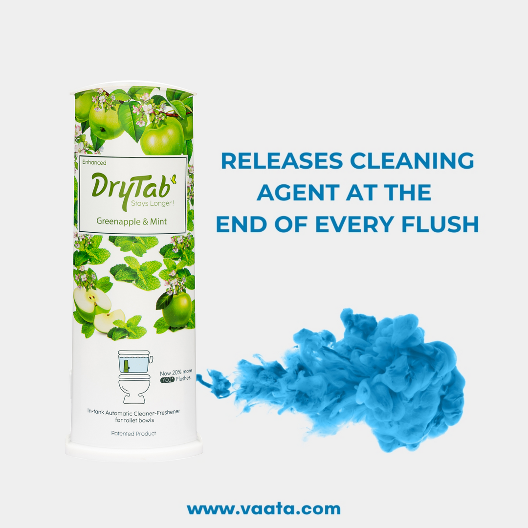 DryTab Combo Greenapple with Mint🍏🍏 Automatic Toilet Bowl Cleaner-Freshener