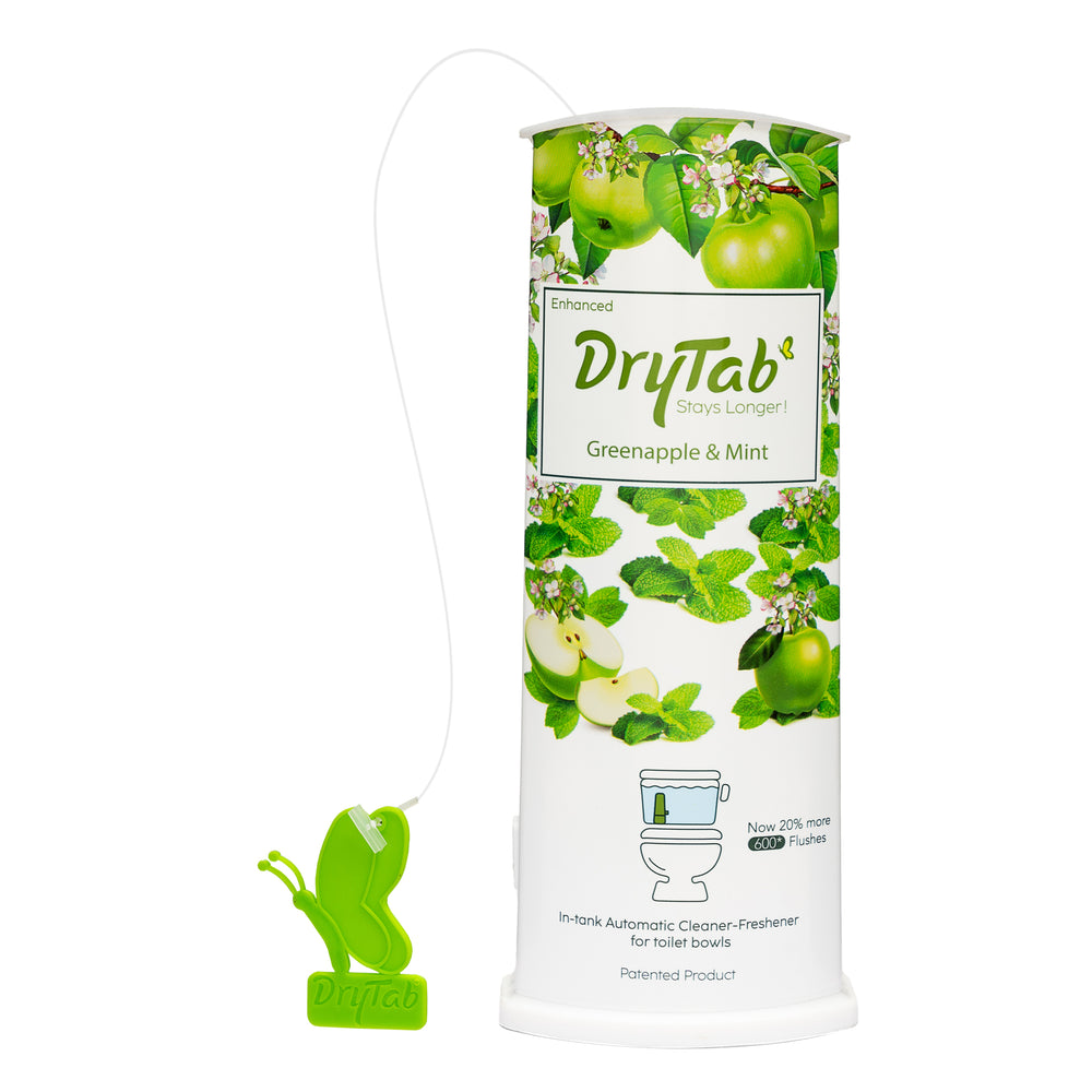 COMBO DryTab Greenapple with Mint🍏 & Lime🍋 Automatic Toilet Bowl Cleaner-Freshener