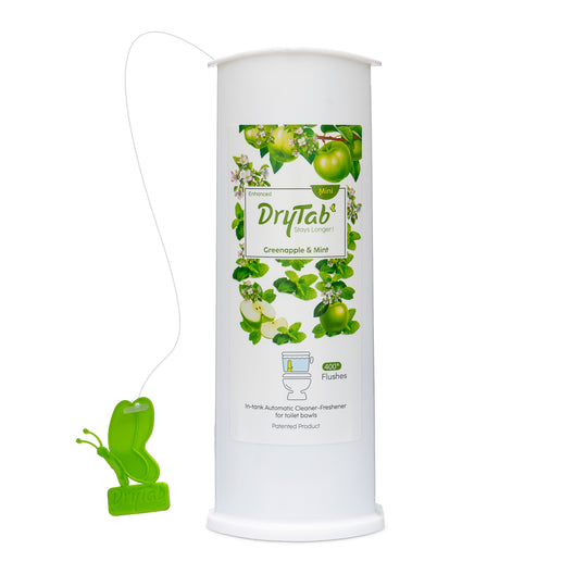 Mini DryTab Combo Greenapple with Mint🍏 & Rose Candy 🍭 Automatic Toilet Bowl Cleaner-Freshener