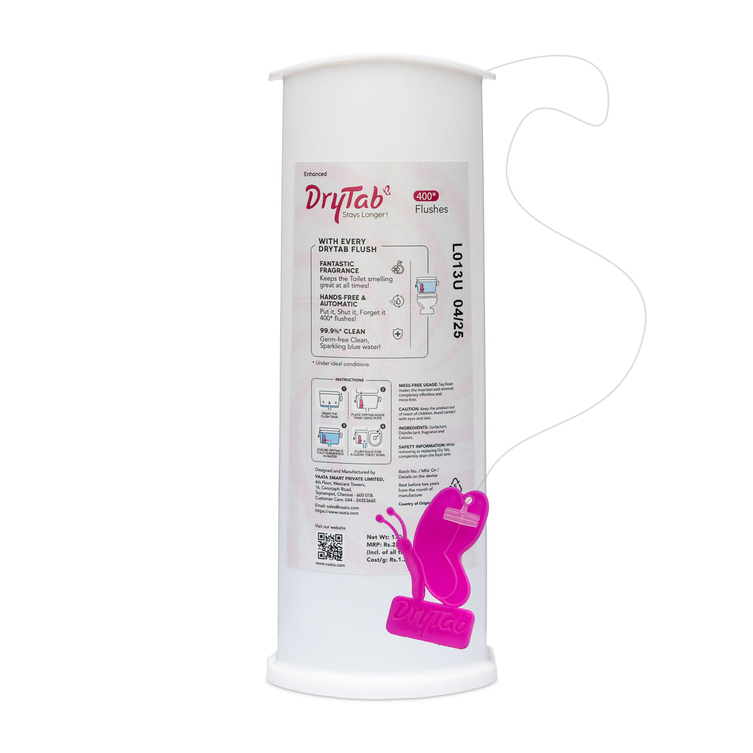 Mini DryTab Rose Candy 🍭 Automatic Toilet Bowl Cleaner-Freshener