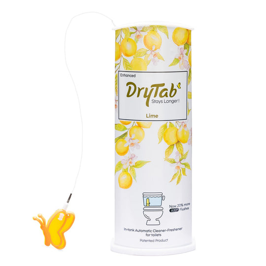 DryTab In-tank Automatic Cleaner-Freshener for toilet bowl - Lime 🍋 Fragrance (180g Pack of 1 unit)